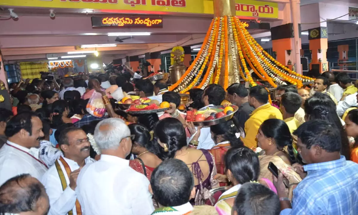 अरासवल्ली सूर्य मंदिर भव्य रथ सप्तमी का गवाह बना