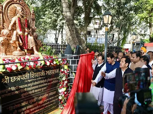 जेपी नड्डा ने छत्रपति शिवाजी की प्रतिमा का किया अनावरण