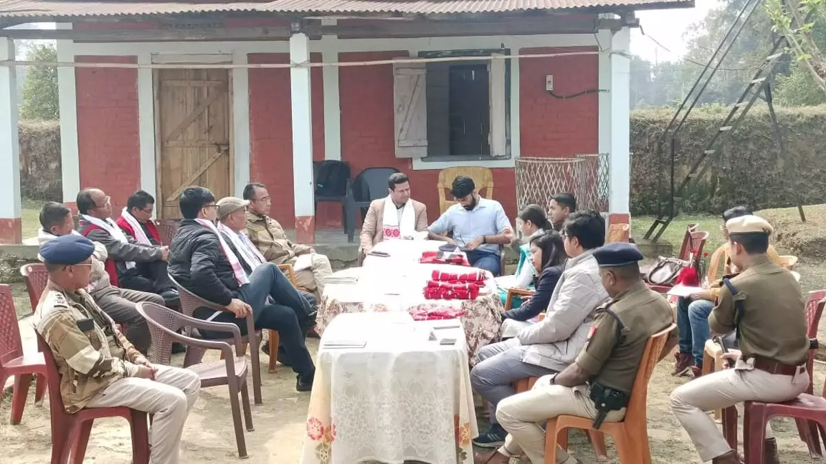 शिवसागर जिले में शांतिपूर्ण चुनाव संपन्न कराने के लिए बैठक आयोजित
