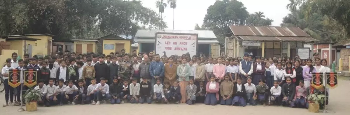 असम राइफल्स ने चारदुआर में अपनी सेना को जानें विषय पर एक व्याख्यान का आयोजन किया