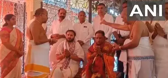 तेलंगाना पहुंचे मुख्यमंत्री विष्णु देव साय, श्री सीता रामचन्द्र स्वामी मंदिर में पूजा-अर्चना की