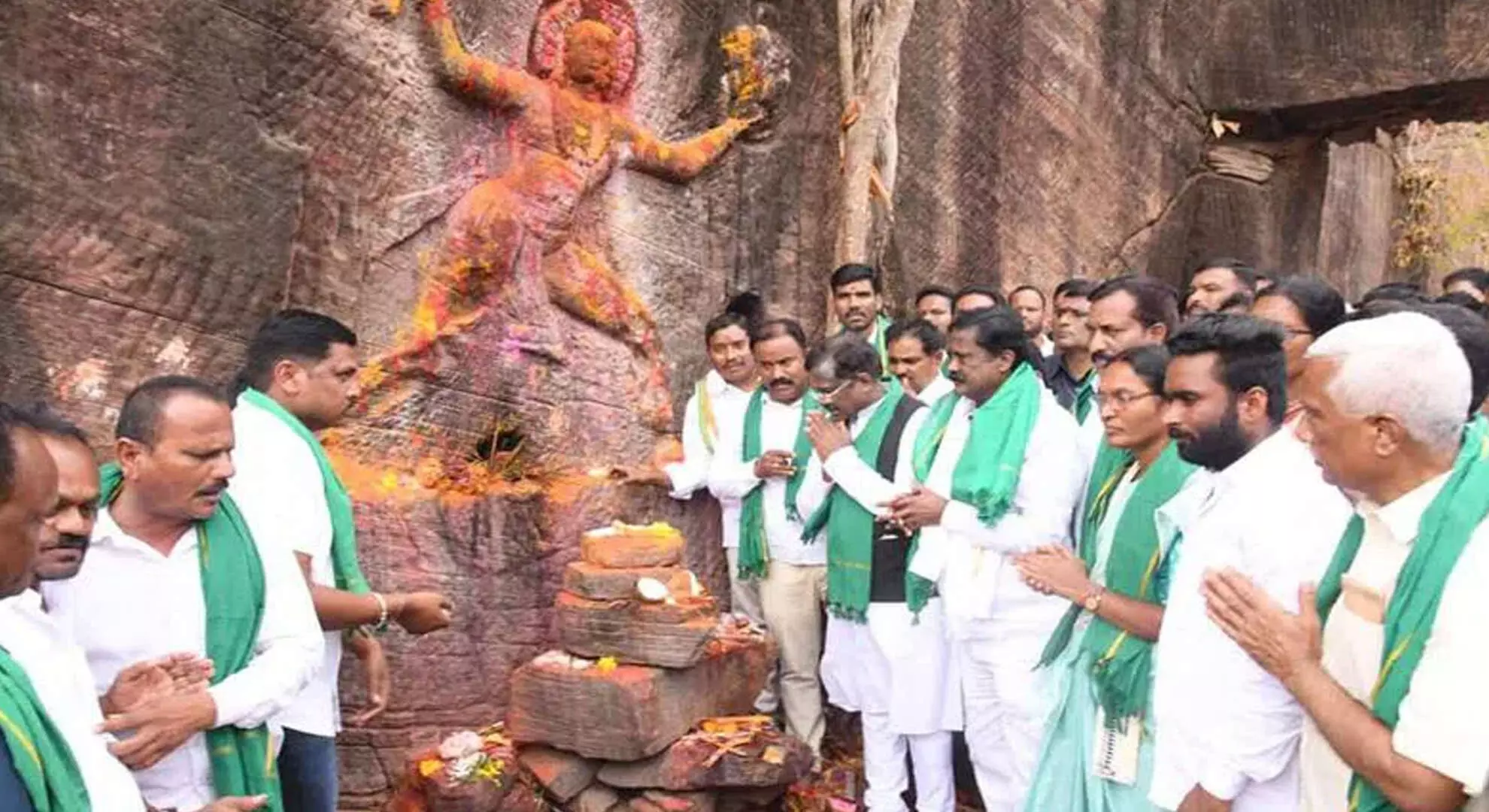 गांधारी मैसम्मा जतारा का मंचेरियल में समापन हुआ