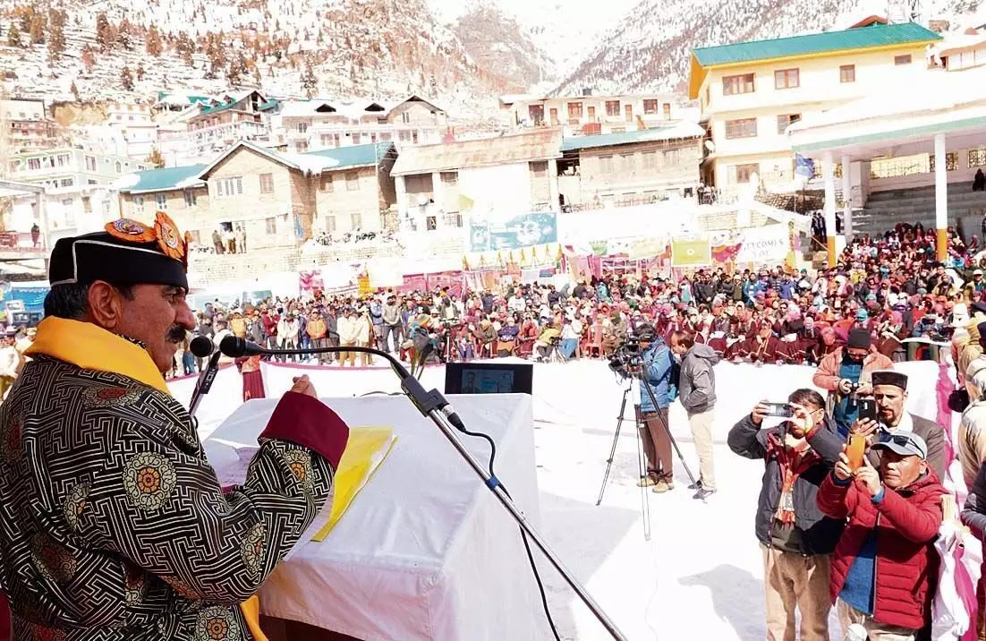 मुख्यमंत्री सुक्खू ने केलांग में महिलाओं के लिए शुरू की 1500 रुपये की पेंशन योजना