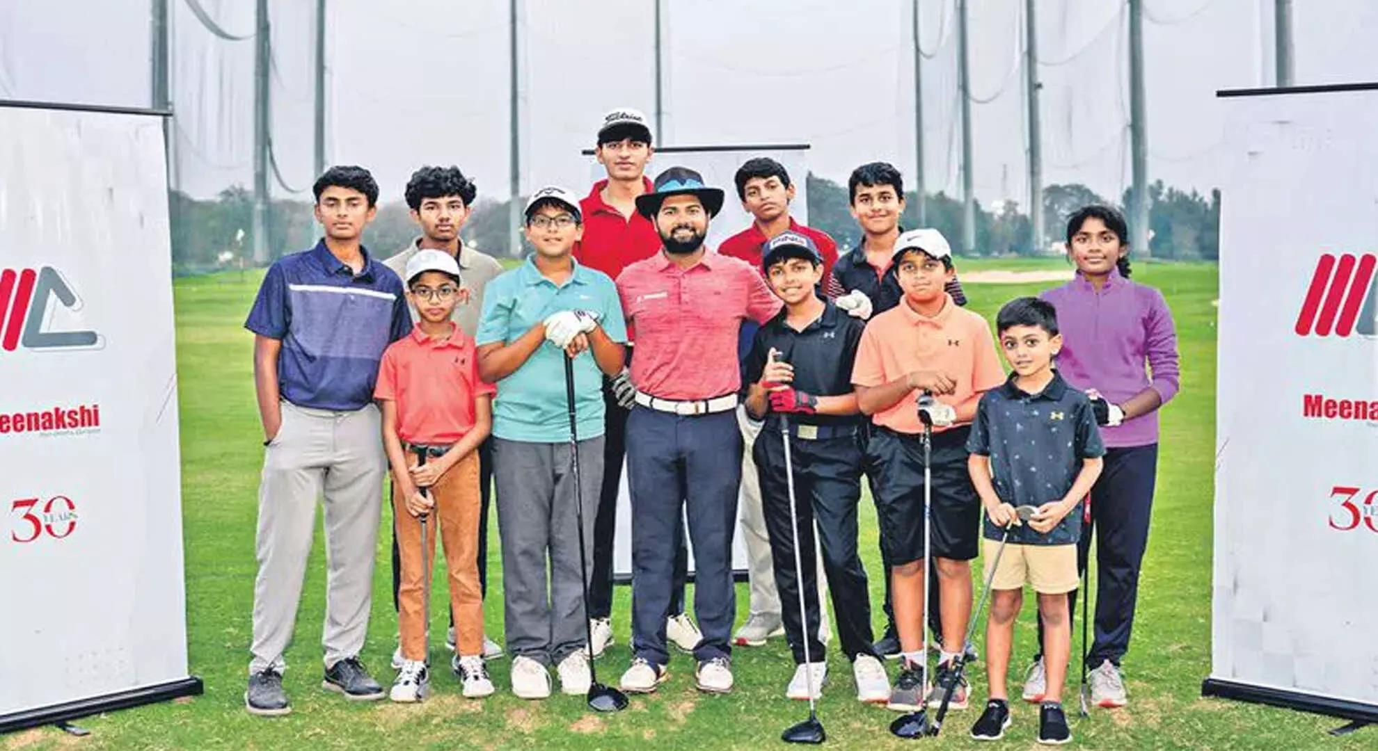 गोल्फ़ खिलाड़ी अमन हैदराबाद में युवा प्रतिभाओं का मार्गदर्शन करते हैं