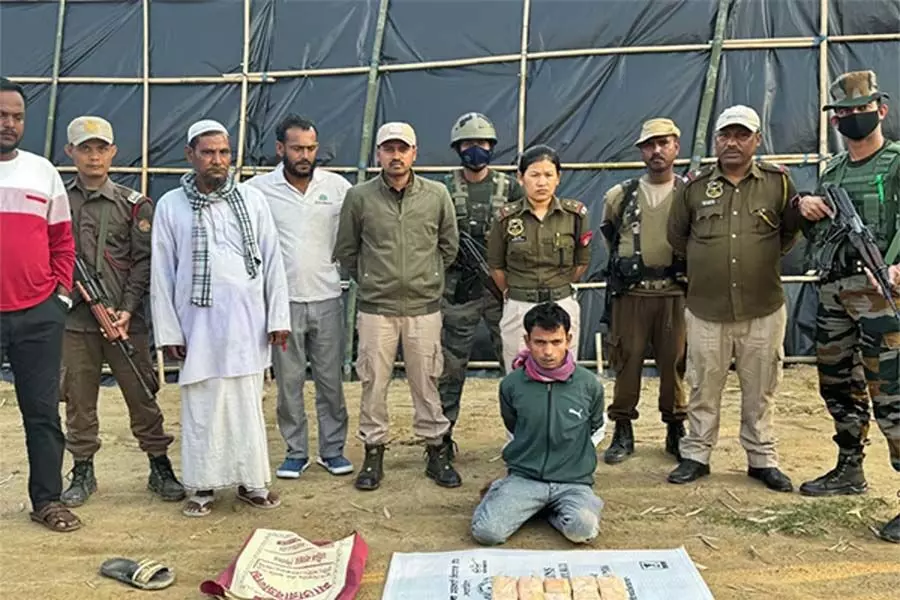 असम राइफल्स ने कछार जिले से 126 ग्राम ब्राउन शुगर के साथ ड्रग तस्कर को पकड़ा