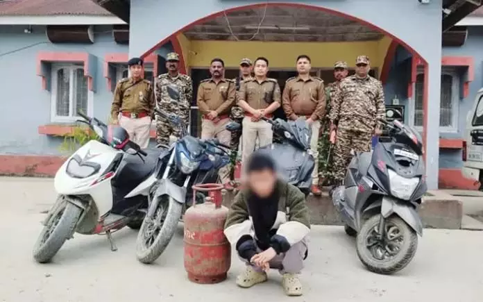 ईटानगर पुलिस ने बाइक चोर को गिरफ्तार किया