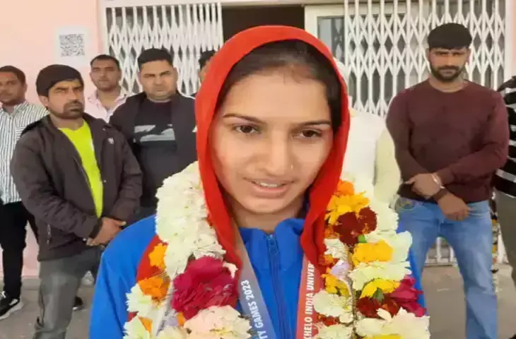 पलवल की बेटी ने खेलो इंडिया यूनिवर्सिटी गेम्स प्रतियोगिता में दिखाया दमखम