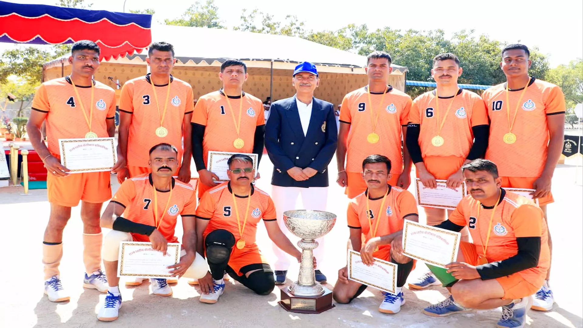 राज्य स्तरीय गृह रक्षा वॉलीबॉल प्रतियोगिता -उदयपुर संभाग ने जीता खिताब, जयपुर