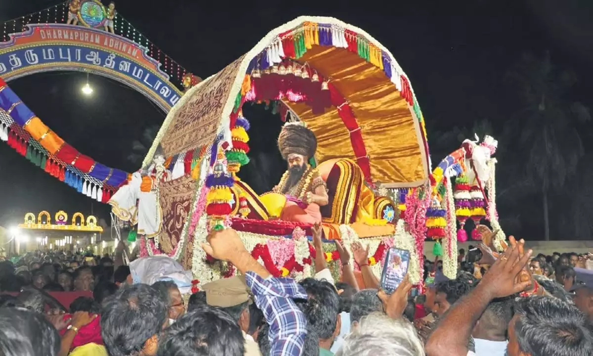 अधीनम मठ के संत को ब्लैकमेल करने के आरोप में चार गिरफ्तार, तमिलनाडु में भाजपा नेता की तलाश जारी