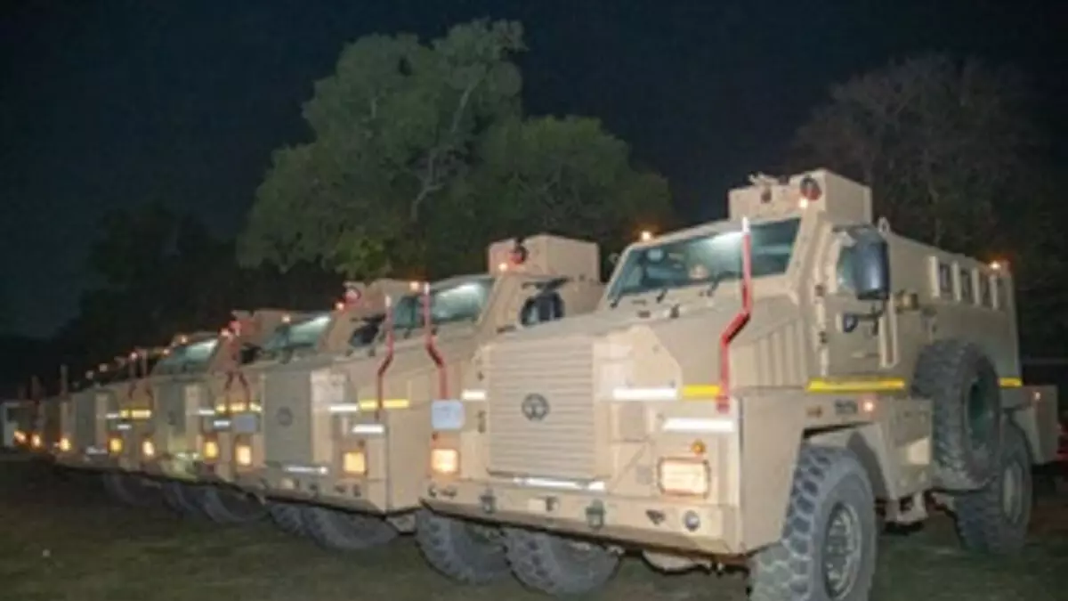गृह मंत्रालय मणिपुर को खदान सुरक्षा के साथ 10 त्वरित प्रतिक्रिया लड़ाकू वाहन प्रदान