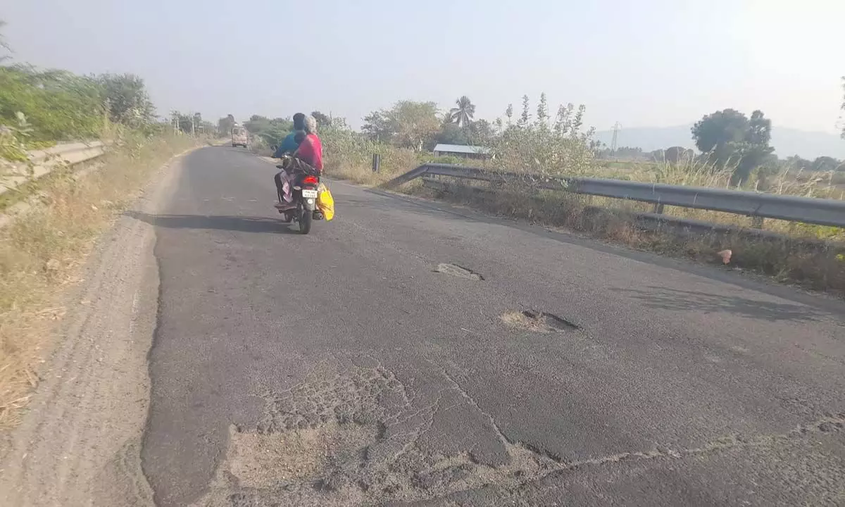 राष्ट्रीय राजमार्ग उपयोगकर्ता पेरम्बलुर में 20 किलोमीटर की दूरी पर उबड़-खाबड़ सवारी से परेशान