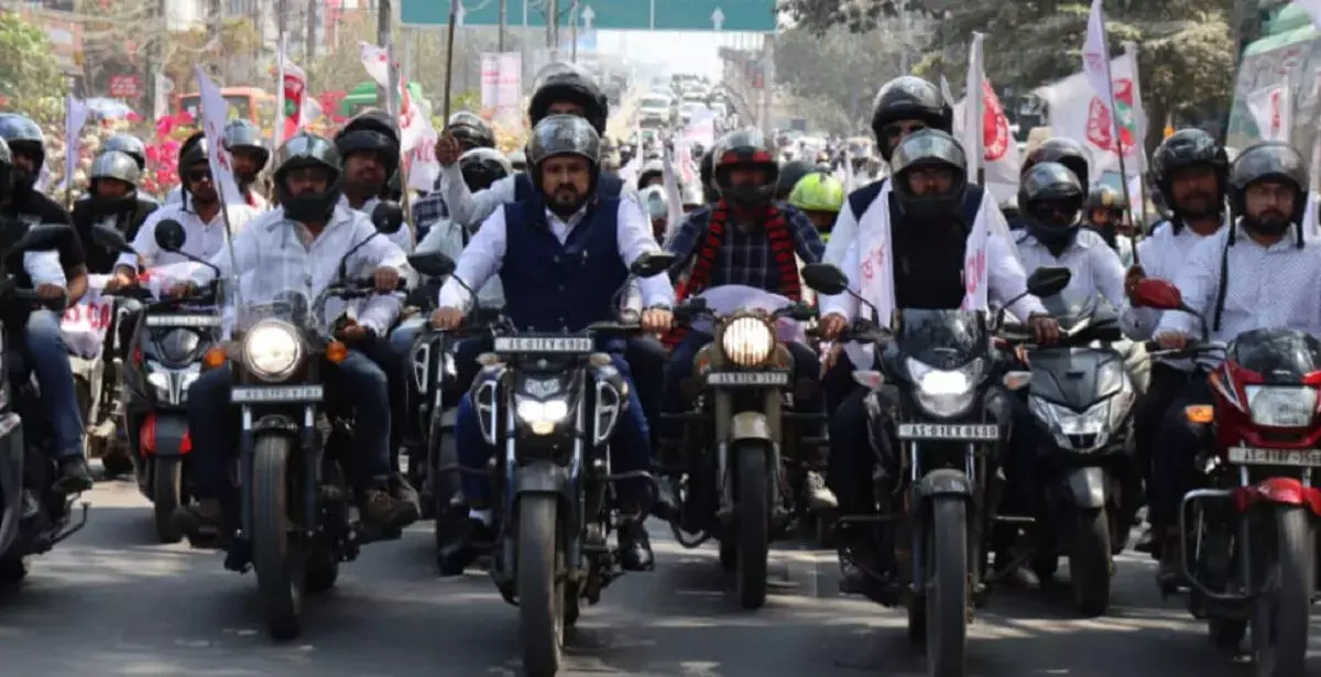 AASU ने CAA के खिलाफ राज्यव्यापी मोटरसाइकिल रैली का आयोजन किया