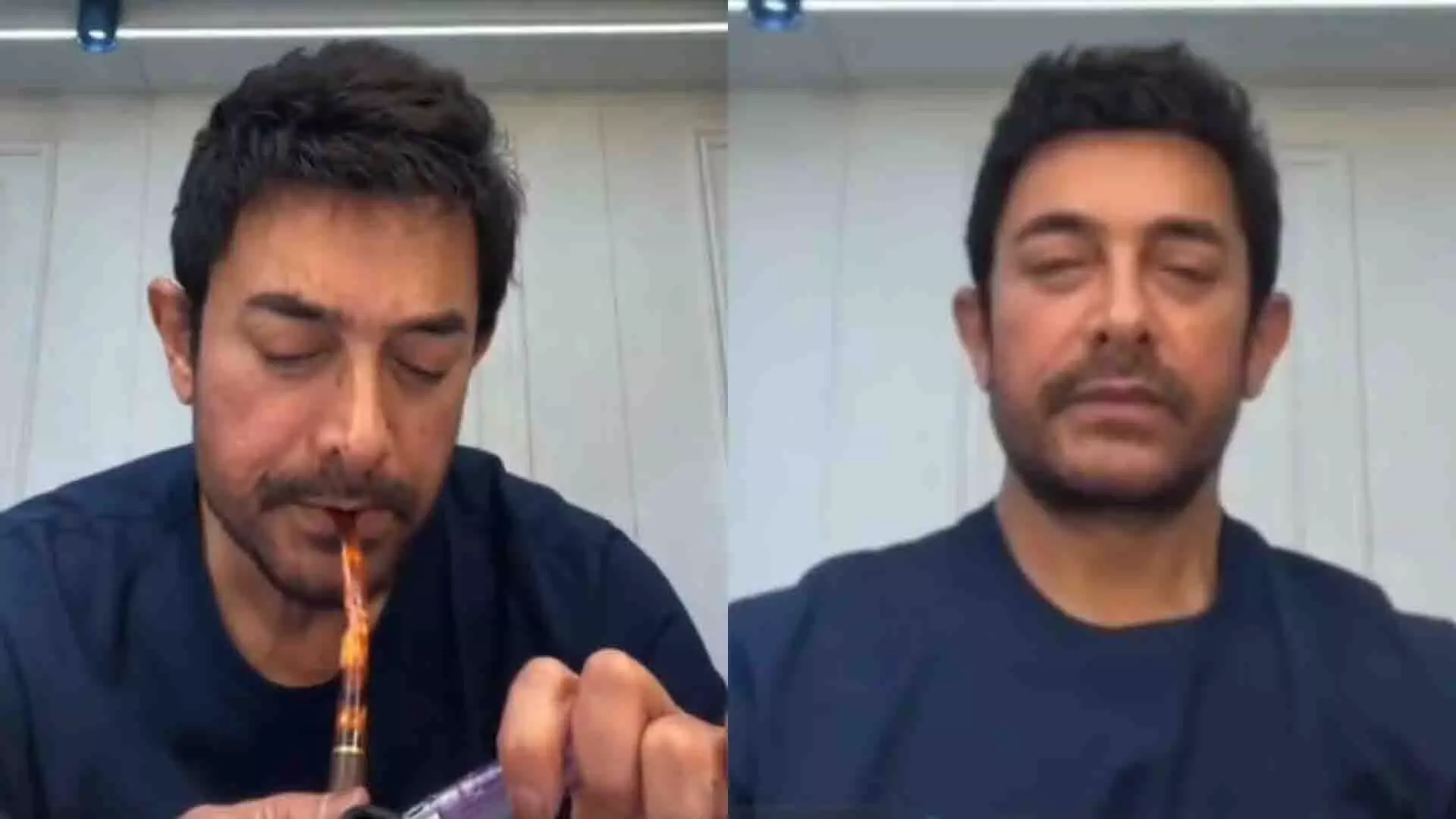 इंस्टाग्राम लाइव के दौरान आमिर खान ने पीया पाइप, फैन को दिया ऐसा जवाब, वीडियो