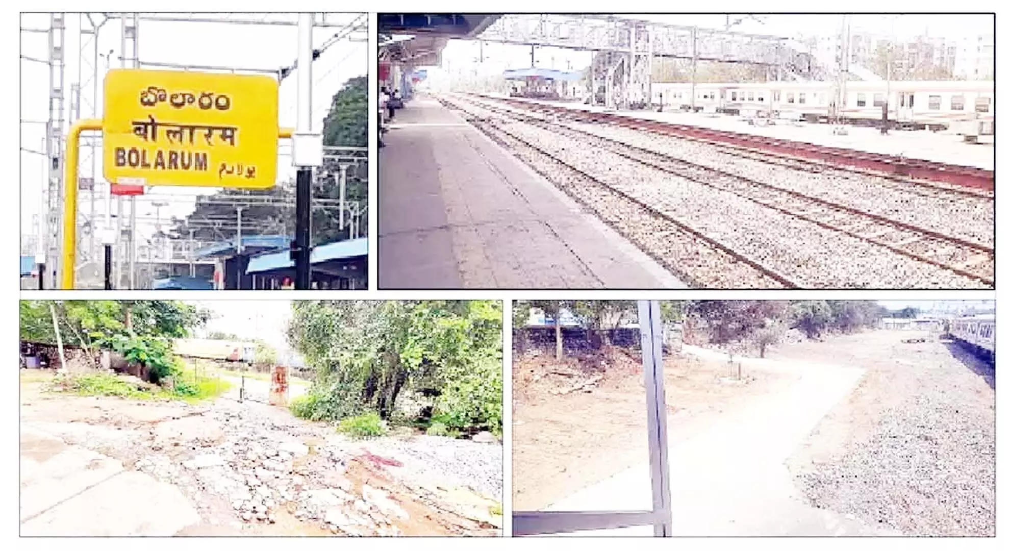 बोलारम रेलवे स्टेशन पर बुनियादी सुविधाओं के लिए यात्रियों का हंगामा तेज हो गया है