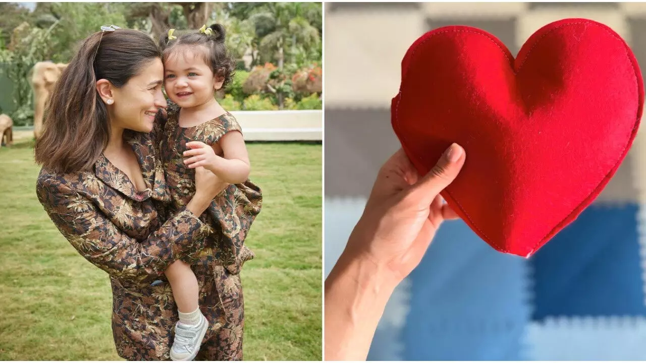 आलिया भट्ट की छोटी महिला राहा ने अपनी मां के लिए बनाया दिल