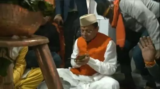 महाशिवरात्रि पर अपने गृहक्षेत्र खटीमा पहुंचे मुख्यमंत्री धामी ने की विशेष पूजा-अर्चना