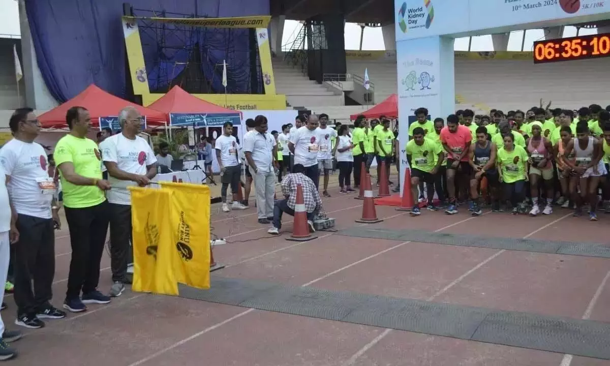 AINU जागरूकता पैदा करने के लिए किडनी रन आयोजित करता