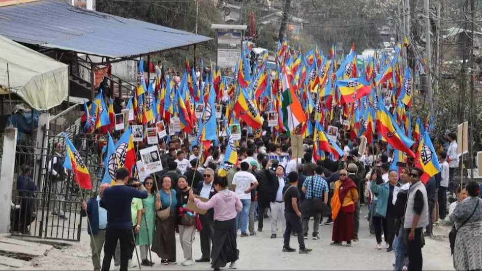 सिक्किम डेमोक्रेटिक फ्रंट ने केएन राय हमले के मास्टरमाइंड की गिरफ्तारी की मांग को लेकर रैली निकाली