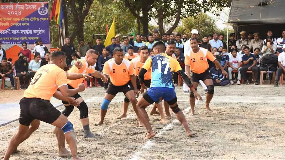 क्रीड़ा उत्सव 2024: प्रथम असम कमांडो बटालियन खेल के मैदान में कबड्डी फाइनल आयोजित