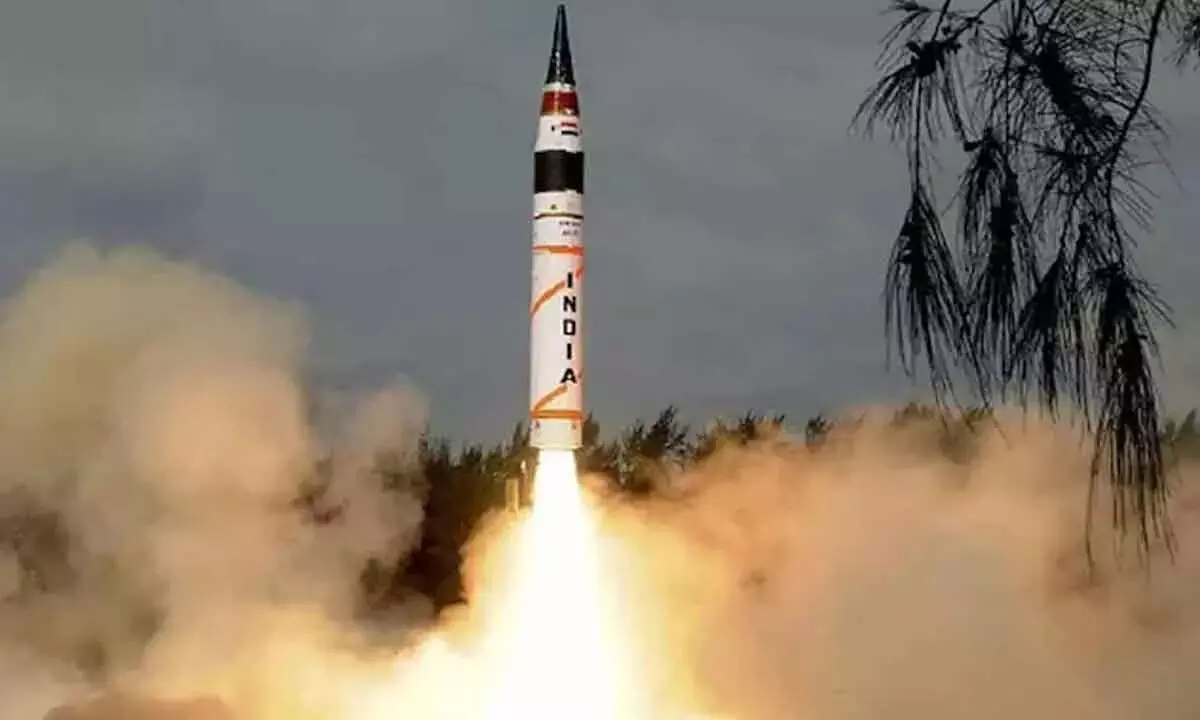 भारत ने अग्नि-5 मिसाइल का परीक्षण किया