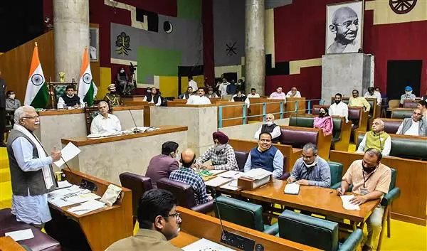 मुख्यमंत्री नायब सैनी ने विश्वास मत के लिए हरियाणा विधानसभा में पेश किया प्रस्ताव