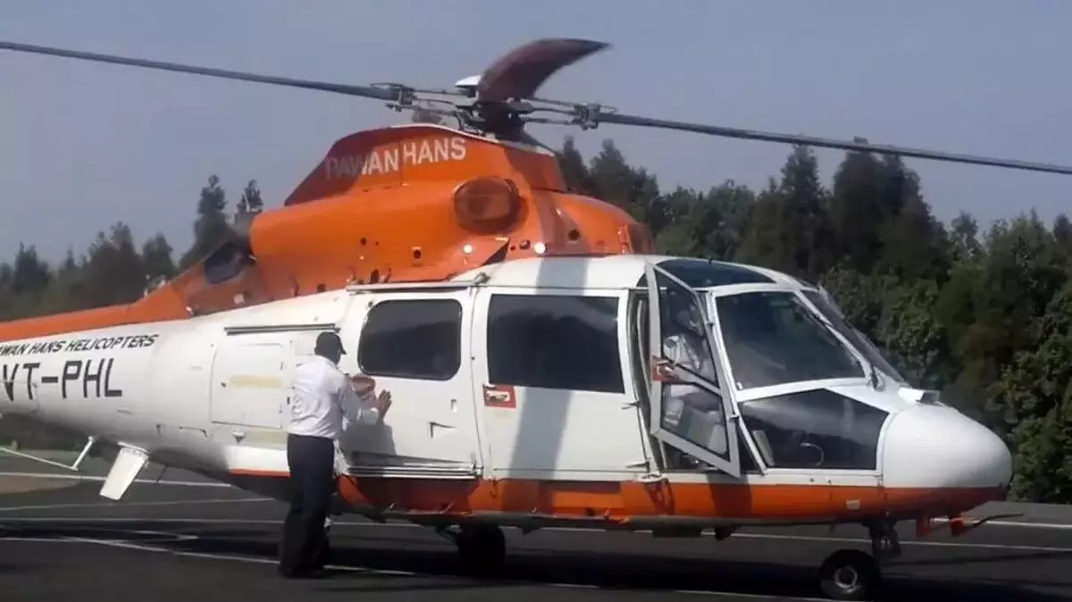 मणिपुर हेलीकॉप्टर यात्री सेवा ने शुरुआत से अब तक 90 करोड़ रुपये का राजस्व अर्जित