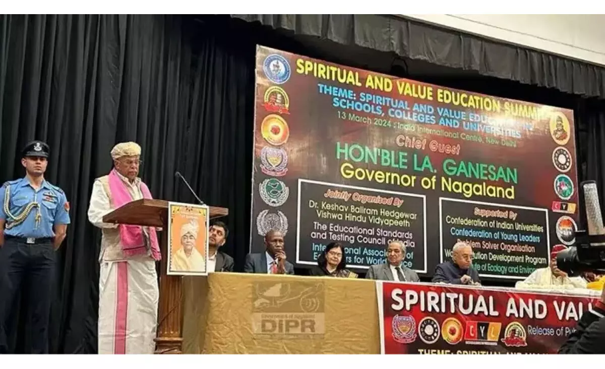 नागालैंड के राज्यपाल ला गणेशन ने SAVE शिखर सम्मेलन में आध्यात्मिक और नैतिक शिक्षा की वकालत