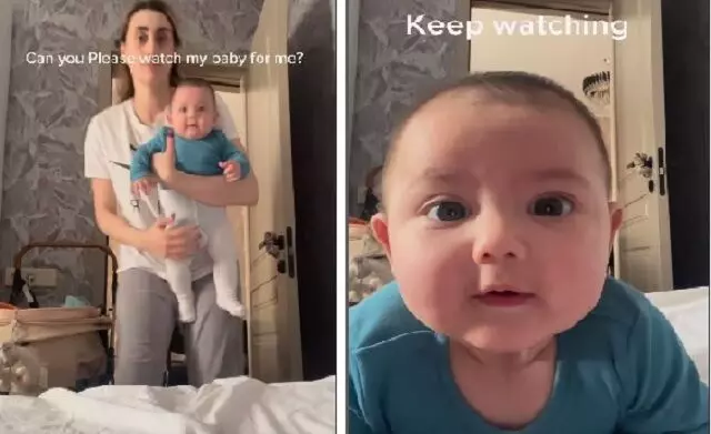 कैमरे पर प्यारे बच्चे की प्रतिक्रिया को 46 मिलियन से अधिक बार देखा गया