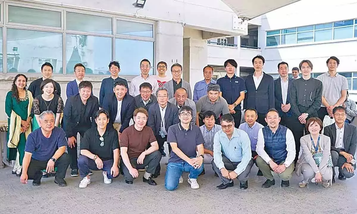 जापानी उद्यमियों के प्रतिनिधिमंडल ने आईआईटी हैदराबाद परिसर का दौरा किया