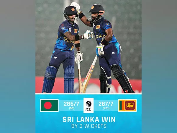 निसांका के शतक से श्रीलंका ने बांग्लादेश पर 3 विकेट से दर्ज की जीत