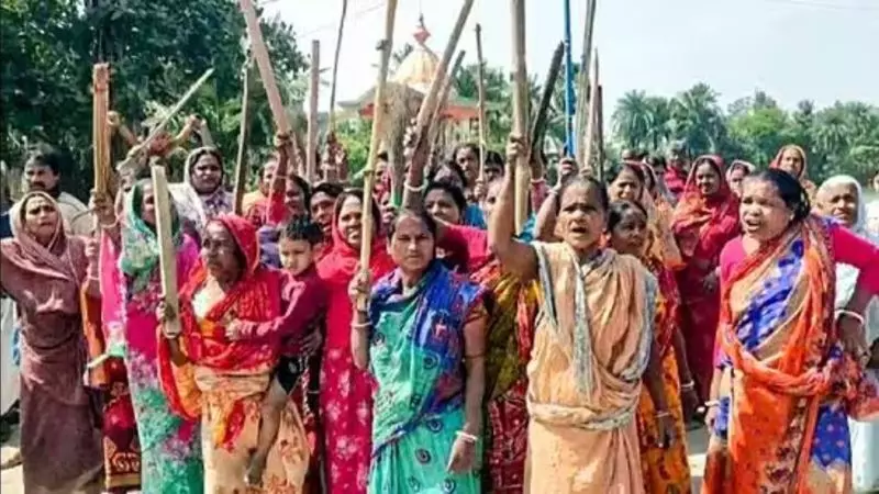 बंगाल केसंदेशखाली में फिर स्थानीय लोगों का विरोध प्रदर्शन