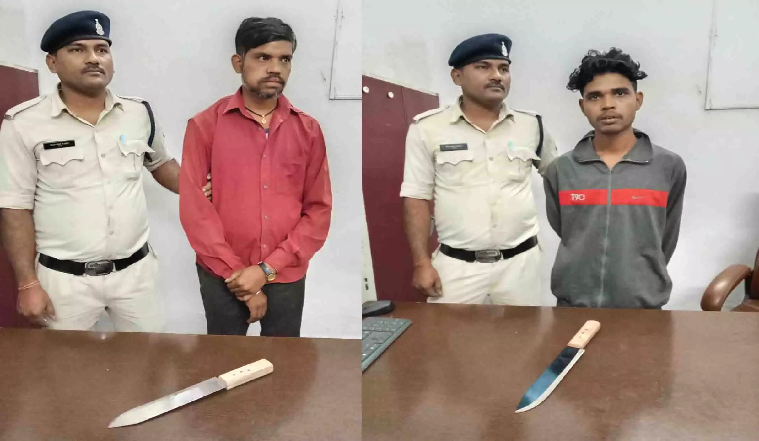 रायपुर में 2 चाकूबाज गिरफ्तार