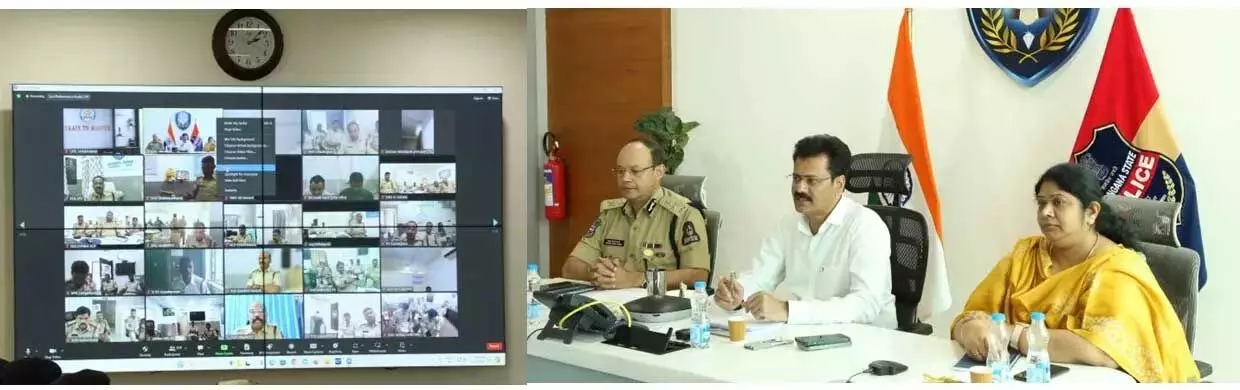 हैदराबाद पुलिस आयुक्त ने चुनाव तैयारियों पर वीडियो कॉन्फ्रेंस आयोजित की