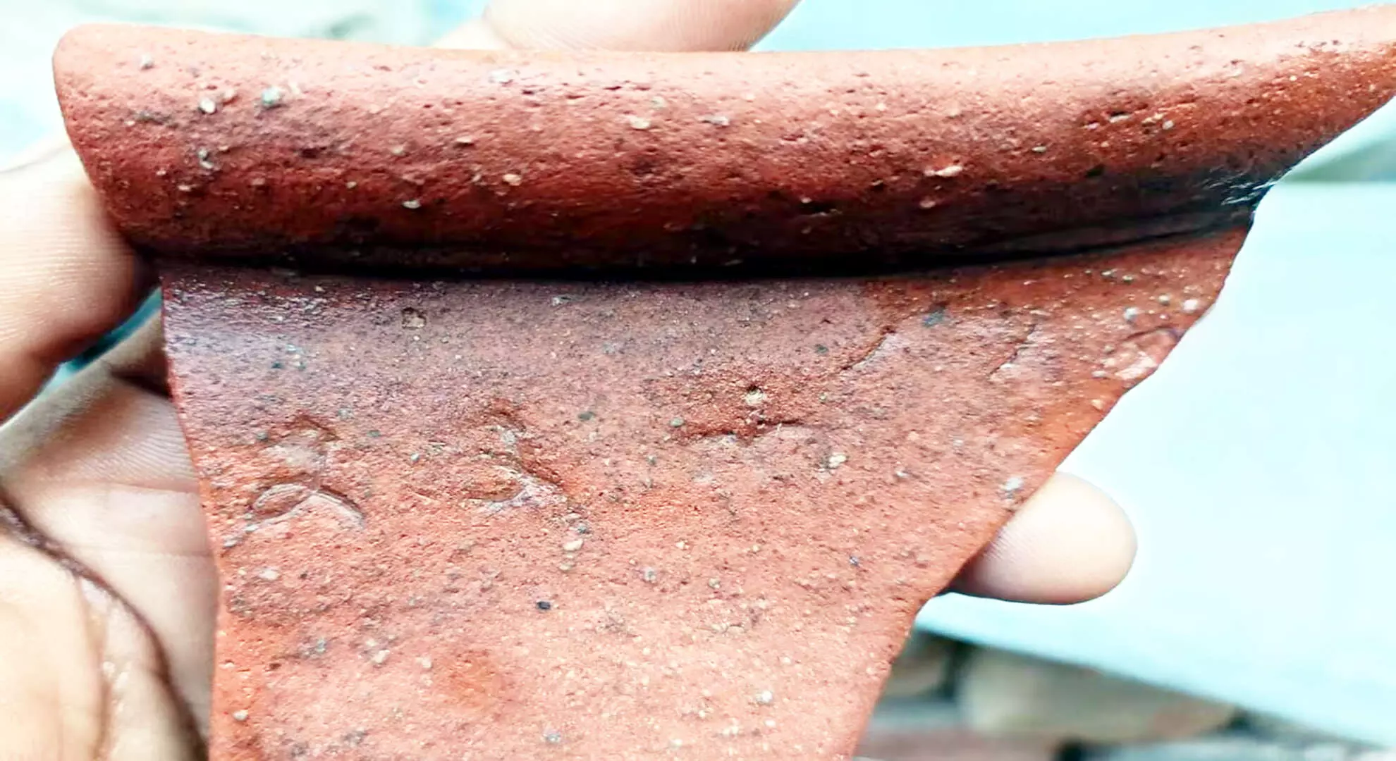 विल्लुपुरम में थेनपेन्नई नदी तल से चोल-युग के बर्तन का टुकड़ा मिला