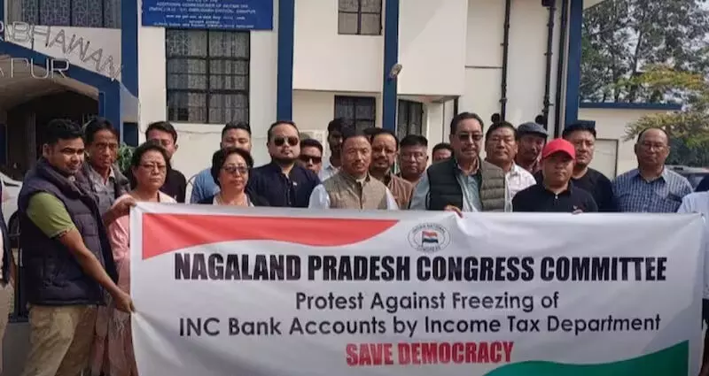 नागालैंड कांग्रेस ने पार्टी के फ्रीज किए गए बैंक खातों को तत्काल जारी करने की मांग