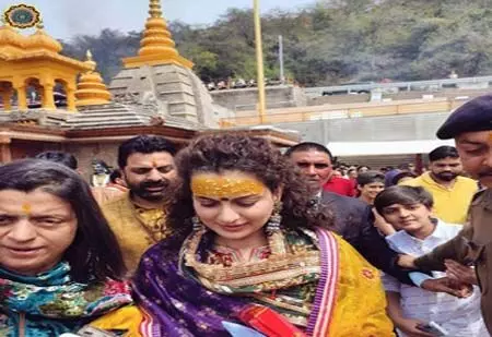 जन्मदिन पर मां बगलामुखी मंदिर पहुंची कंगना रनौत