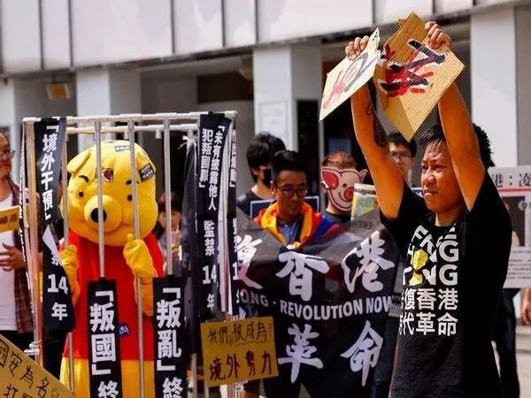 हांगकांग में नए राष्ट्रीय सुरक्षा कानून लागू करने के खिलाफ ताइवान में हुआ विरोध प्रदर्शन