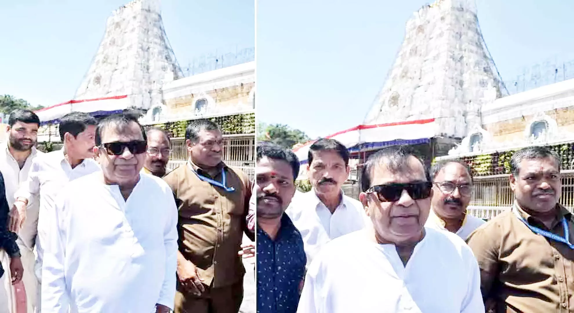 मशहूर कॉमेडी अभिनेता ब्रह्मानंदम ने तिरुमाला मंदिर में पूजा-अर्चना की