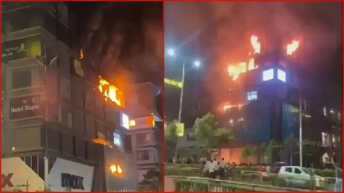 अहमदाबाद बोपल टीआरपी मॉल में लगी आग, 4 किमी तक दिख रहा धुआं, 200 लोगों को बचाया गया