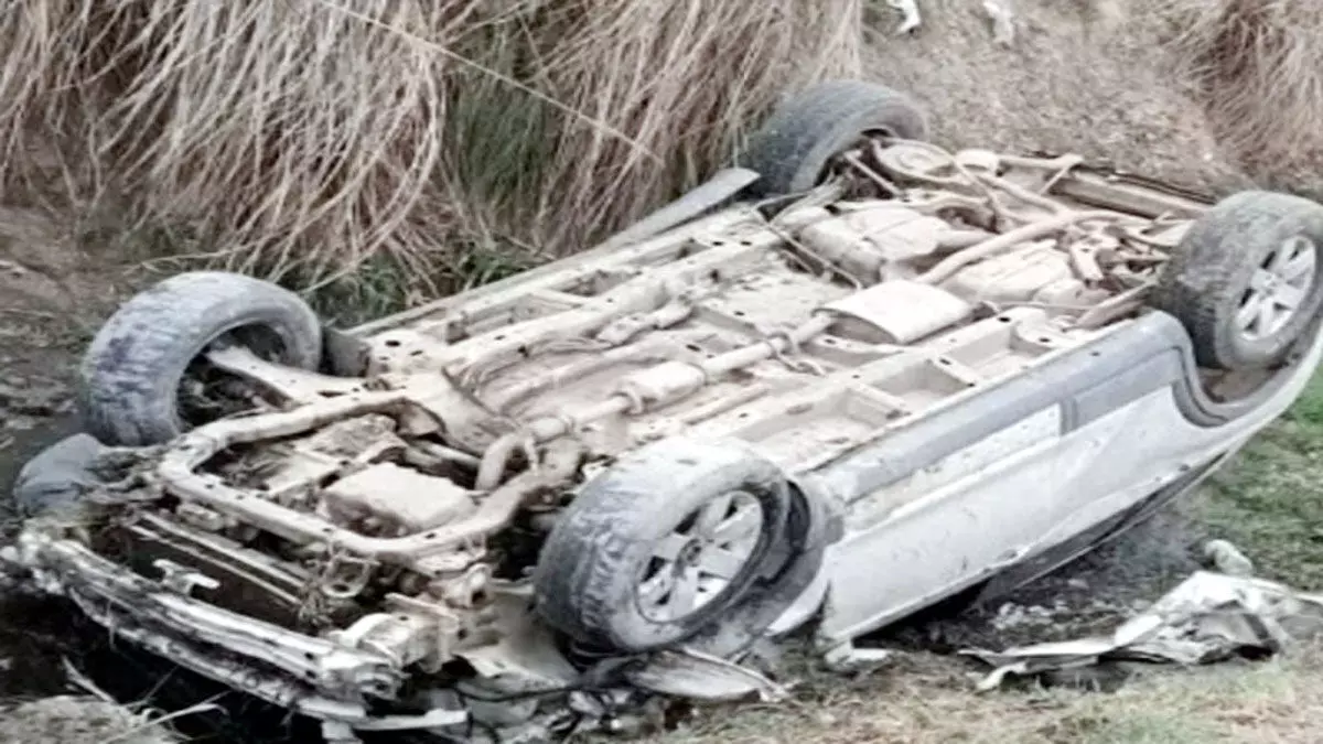Haryana : हिसार में कार सवार 3 युवकों की मौत, कार के पलटने से हुआ हादसा