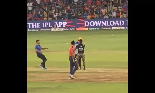 आईपीएल मैच के दौरान सुरक्षा में चूक, दर्शक की हरकत से सहमे विराट कोहली