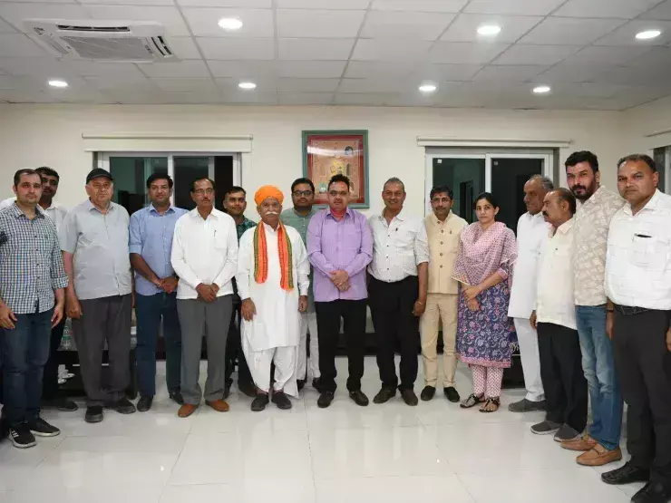 भाजपा में शामिल नेताओं ने की मुख्यमंत्री भजनलाल शर्मा से मुलाकात