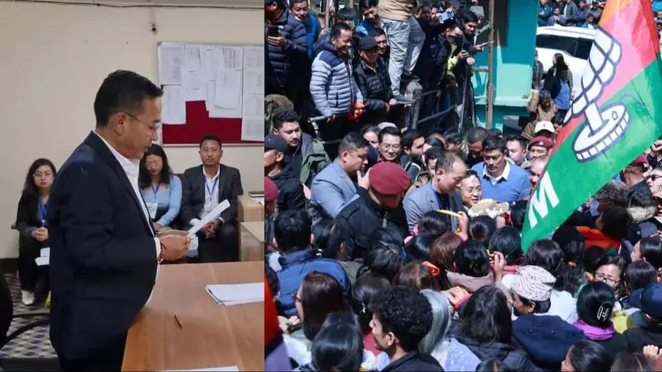 सिक्किम के मुख्यमंत्री ने सोरेंग-चाकुंग निर्वाचन क्षेत्र के लिए नामांकन दाखिल किया