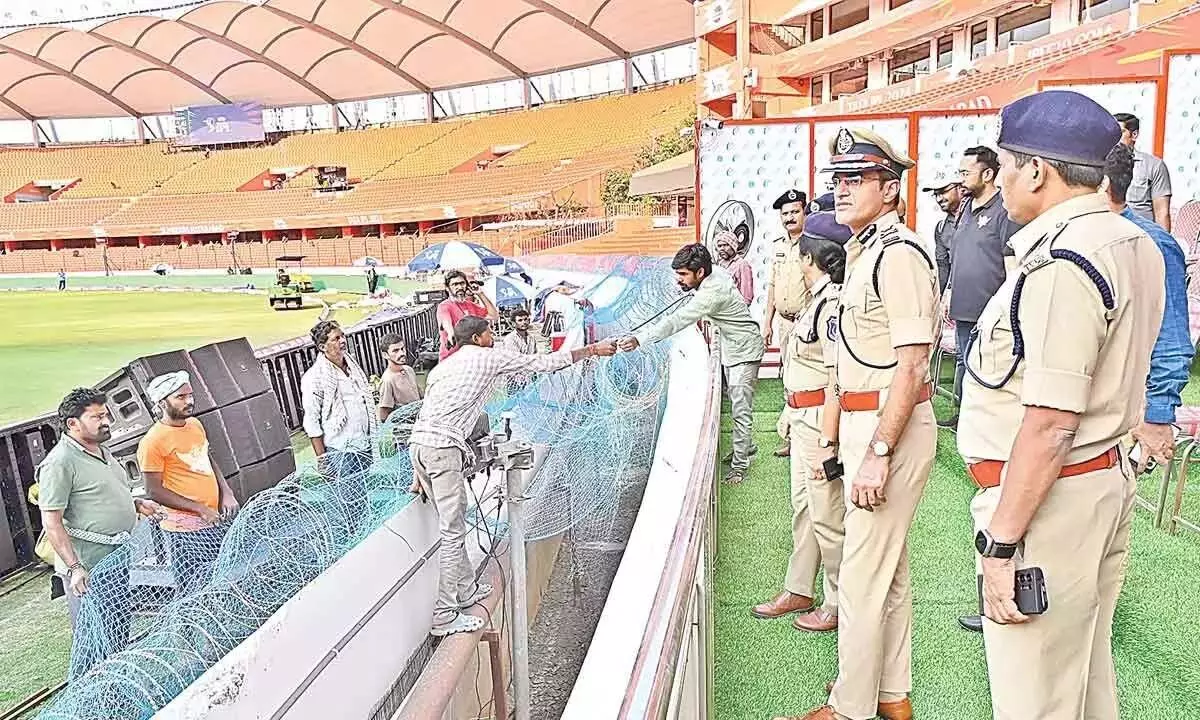 हैदराबाद में आईपीएल टी20 मैचों के लिए सुरक्षा व्यवस्था को लेकर पुलिस सतर्क