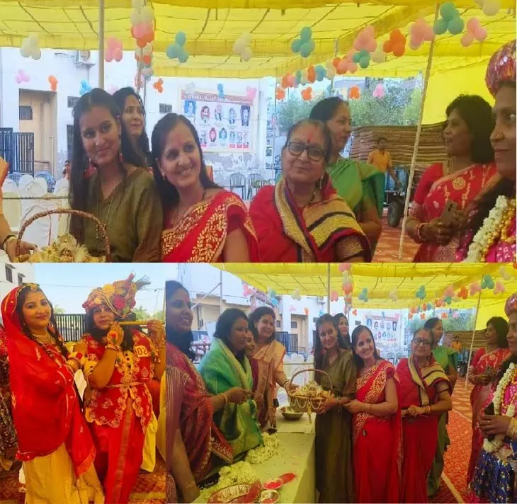 भोपालगंज माहेश्वरी महिला मंडल ने होली के रंग भजनो के संग मनाया फाग उत्सव
