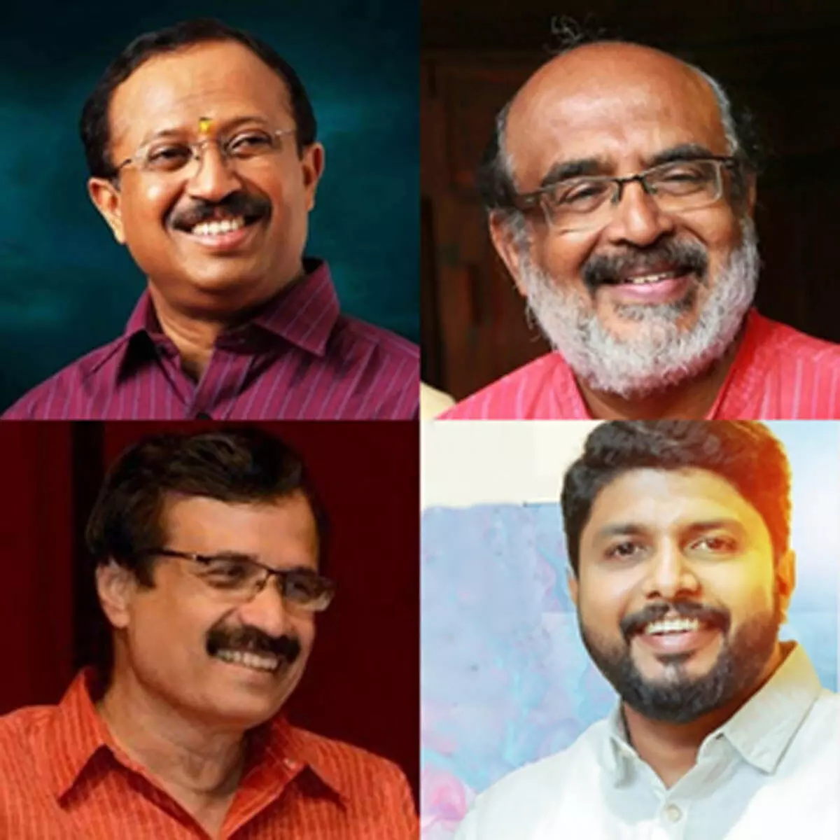 केरल में मुरलीधरन, थॉमस इसाक, रवीन्द्रनाथ और वासिफ ने भरा पर्चा