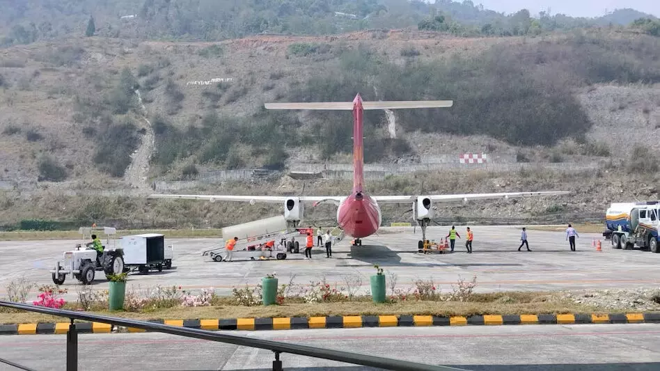 पाकयोंग हवाईअड्डे ने छह महीने के अंतराल के बाद वाणिज्यिक उड़ानें फिर से शुरू
