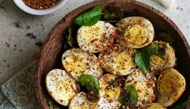 रेसिपी- अंडा स्लाइस मसाला बनाने में आसान