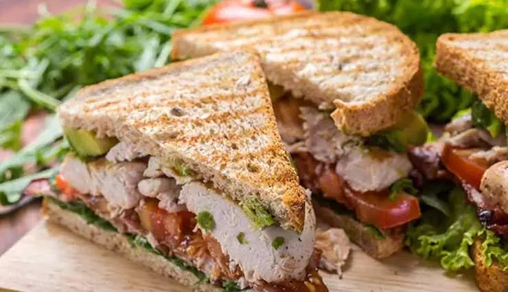 रेसिपी - स्वादिष्ट और बनाने में आसान भोजन: चिकन सैंडविच