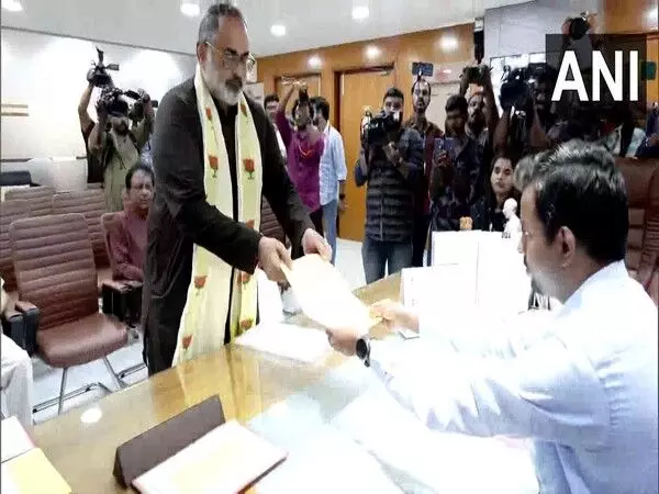 राजीव चन्द्रशेखर ने तिरुवनंतपुरम से लोकसभा चुनाव के लिए नामांकन दाखिल किया
